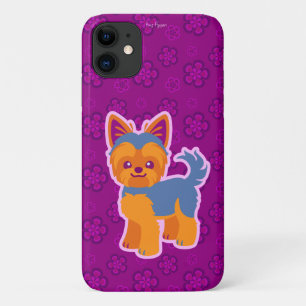 Kawaii Kurz Hair Yorkie Cartoon Hund Case-Mate iPhone Hülle
