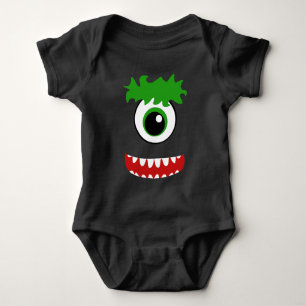 Kawaii lächelndes einäugiges Monster Baby Strampler