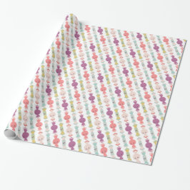 Kawaii lächelt Candy Wrapping Paper Geschenkpapier