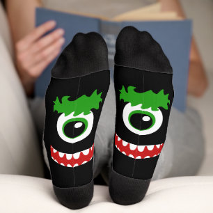 Kawaii lächelt ein Mit Augen Monster Socken