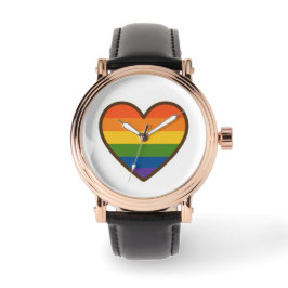 Kawaii LGBTQ+ Primer Herzschlag Armbanduhr