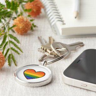 Kawaii LGBTQ+ Primer Herzschlag Schlüsselanhänger