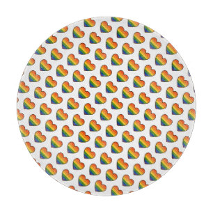Kawaii LGBTQ+ Primer Herzschlag Schneidebrett
