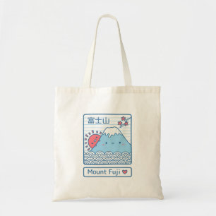 Kawaii Liebe Mount Fuji und Sun Japan Doodle Tragetasche