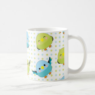 Kawaii Lineolated Parakeet-Tasse Tasse