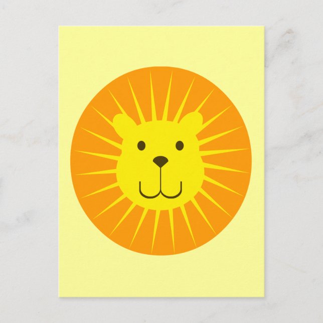 KAWAII LION SUNSHINE SWEETY POSTKARTE (Vorderseite)