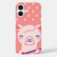 Kawaii Llama Rockstar Niedlich Pink Gitarre Tier