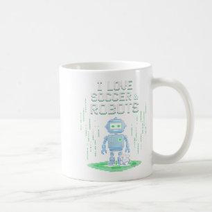 Kawaii Love Fußball & Roboter Nur Junge, der punkt Kaffeetasse