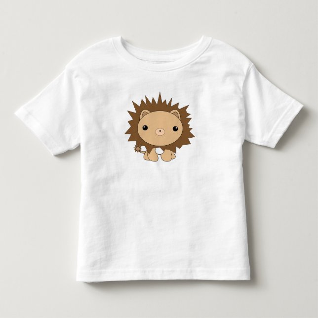 Kawaii Löwe-Kleinkind-T - Shirt (Vorderseite)