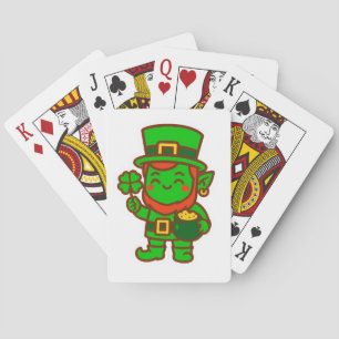Kawaii Lucky Leprechaun Spielkarten