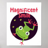 Kawaii lustig niedlicher Frosch lächelnd
