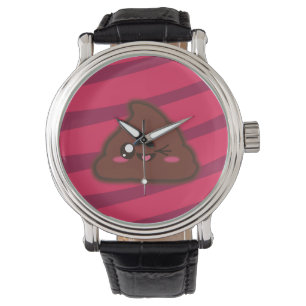 Kawaii-lustige kack-Uhr Armbanduhr