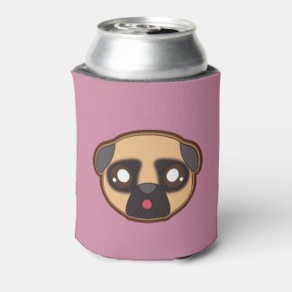 Kawaii lustige Mops Flasche cooler Dosenkühler