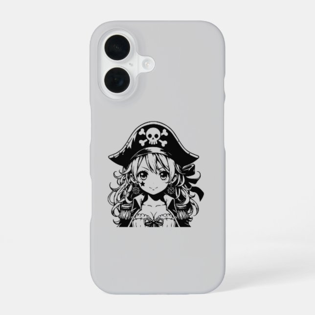 Kawaii Mädchen iPhone 16 Hülle – Süß und Stylisch (Rückseite)