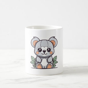 Kawaii Magic Koala Vektor erstellen Kaffeetasse