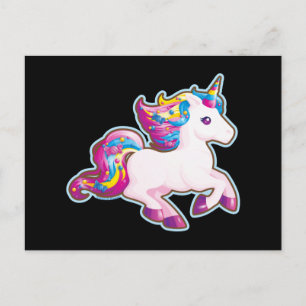 Kawaii Magical Candy Unicorn Postkarte