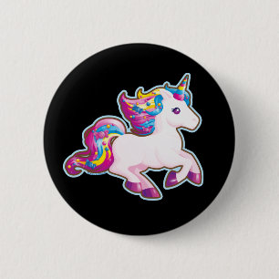Kawaii magisches Süßigkeits-Einhorn Button