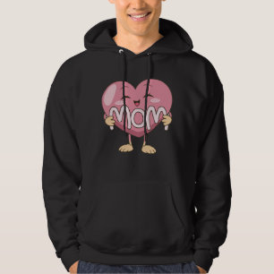 Kawaii-Mama-Herz-Umarmen-Design Hoodie