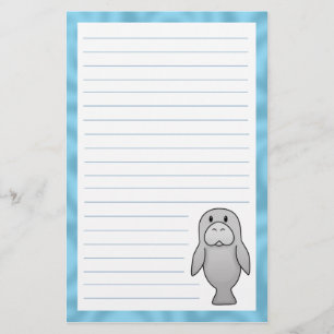Kawaii Manatis-Briefpapier Briefpapier
