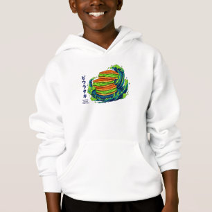 Kawaii Matcha Crème Pfannkuchen Ozeanwellen Kunst Hoodie
