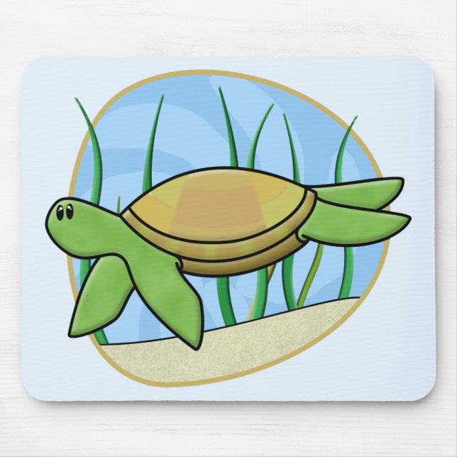 Kawaii Meeresschildkröte Mousepad (Vorne)