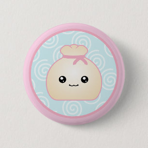 Kawaii Mehlkloß-Knopf Button