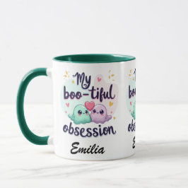 Kawaii Mein bootischer Obsession Name Halloween Tasse