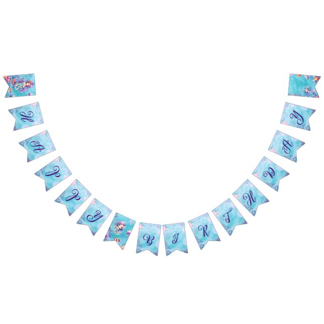 Kawaii Mermaid Party Wimpelkette (Alle)