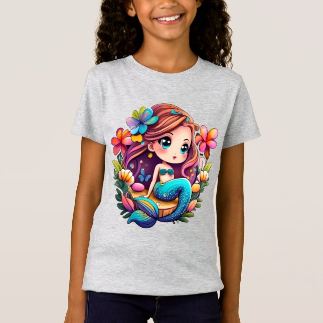 Kawaii Mermaid T-Shirt (Vorderseite)
