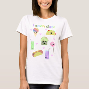 KAWAII-MITTAGESTAG NIEDLICHE PICKNISCHE LEBENSMITT T-Shirt