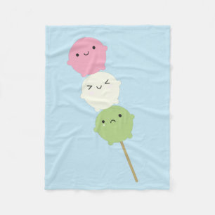 Kawaii Mochi Dango Fleecedecke