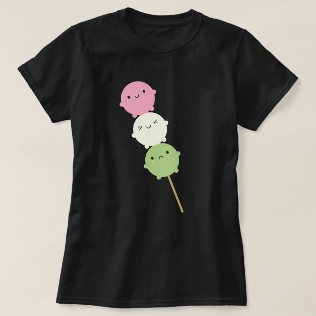 Kawaii Mochi Dango T-Shirt (Design vorne)