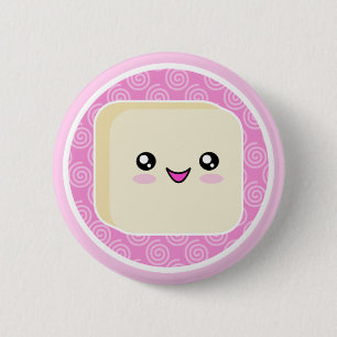 Kawaii Mochi Kuchen-Knopf-Abzeichen Button