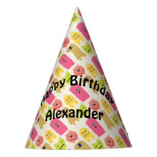 Kawaii Monster Birthday Party Hat Partyhütchen
