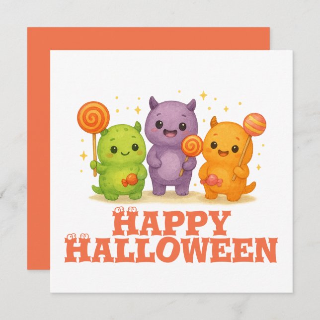 Kawaii Monsters & Lollipops Halloween (Vorne/Hinten)