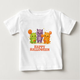 Kawaii Monsters & Lollipops Halloween-Fahnen Baby T-shirt
