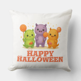 Kawaii Monsters & Lollipops Halloween Kissen
