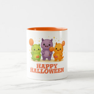 Kawaii Monsters & Lollipops Halloween Zweifarbige Tasse