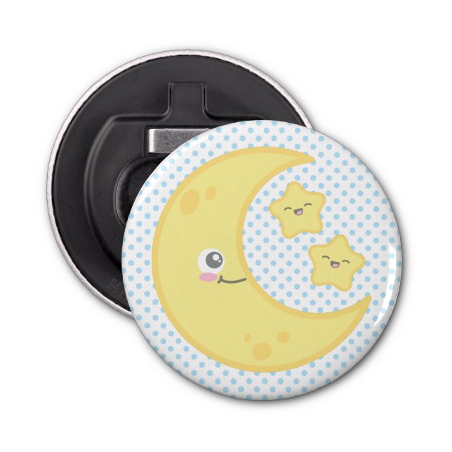 Kawaii Moon and Stars Bottle Opener Flaschenöffner (Vorderseite)