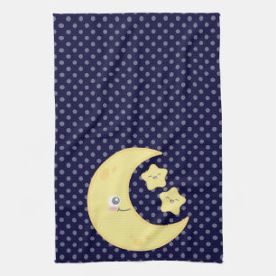 Kawaii Moon and Stars Küchentücher