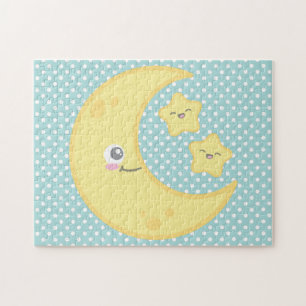 Kawaii Moon and Stars Puzzle