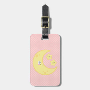 Kawaii Moon and Stars Travel Luggage Tags Gepäckanhänger