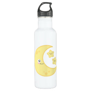 Kawaii Moon und Star Trinkflasche