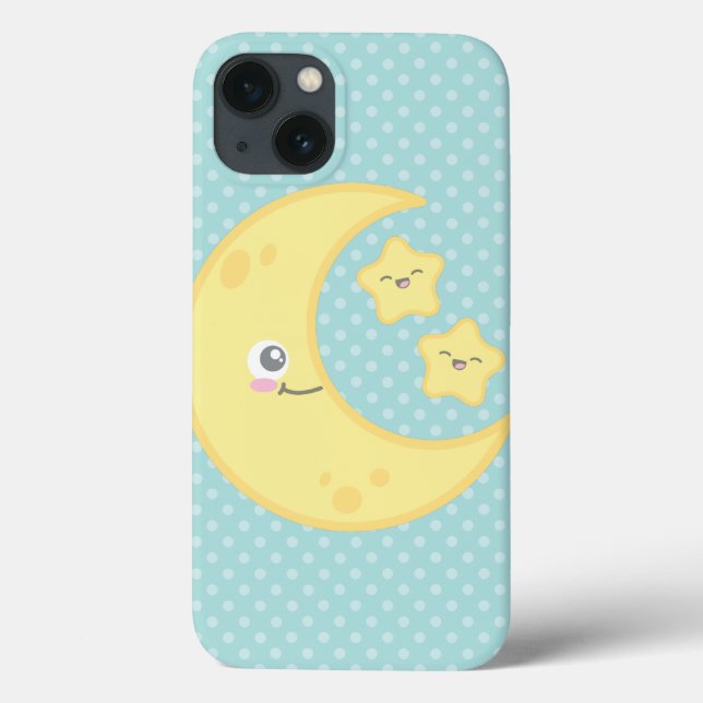 Kawaii Moon und Stars iPad Air Hüllen (Rückseite)