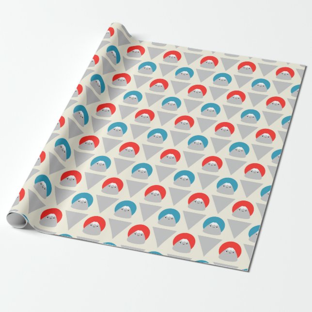 Kawaii Mt Fuji Dots Geschenkpapier (Ungerollt)