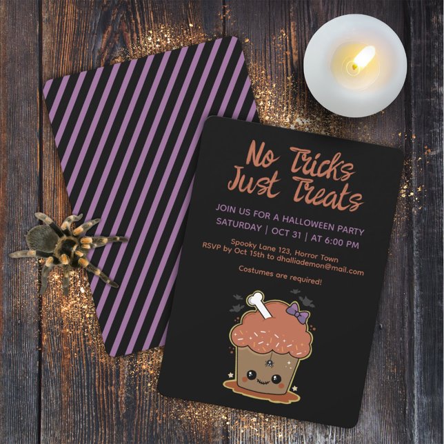 Kawaii Muffin Halloween-Party Einladung (Von Creator hochgeladen)