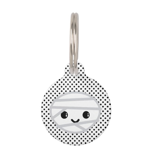 Kawaii Mummy Dog Tag Haustiermarke (Vorderseite)