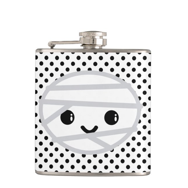 Kawaii Mummy Flask Flachmann (Vorderseite)