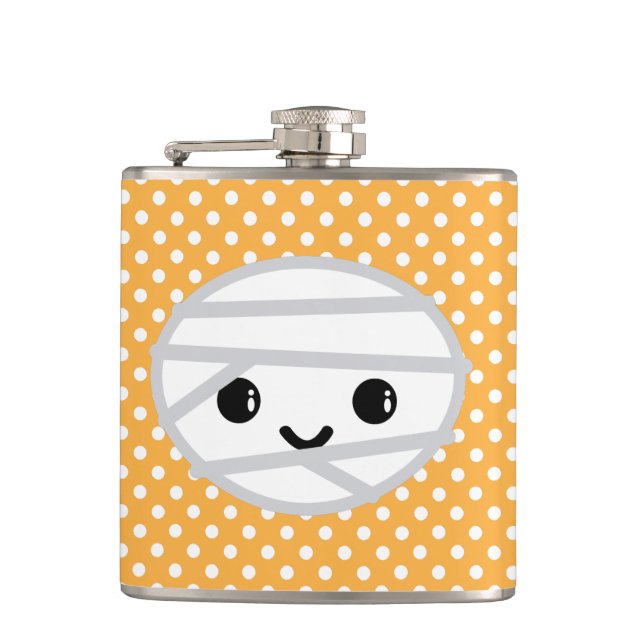 Kawaii Mummy Flask Flachmann (Vorderseite)