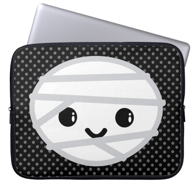 Kawaii Mummy Laptop Sleeve (Vorderseite)